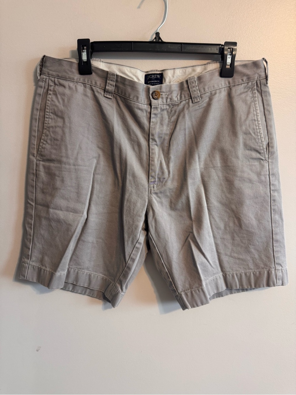 J.Crew Gramercy Men’s 35W Gray Chino Shorts Classic Casual Preppy